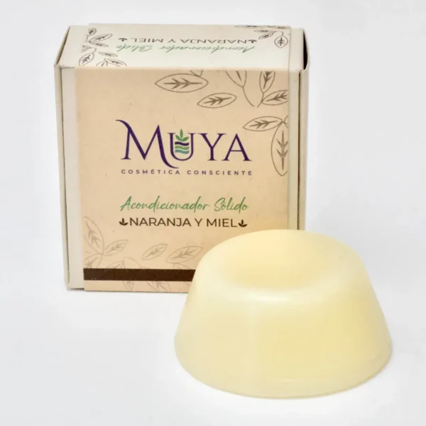 Acondicionador Sólido Naranja y Miel | Muya, Cosmetica Consciente | Cali Colombia