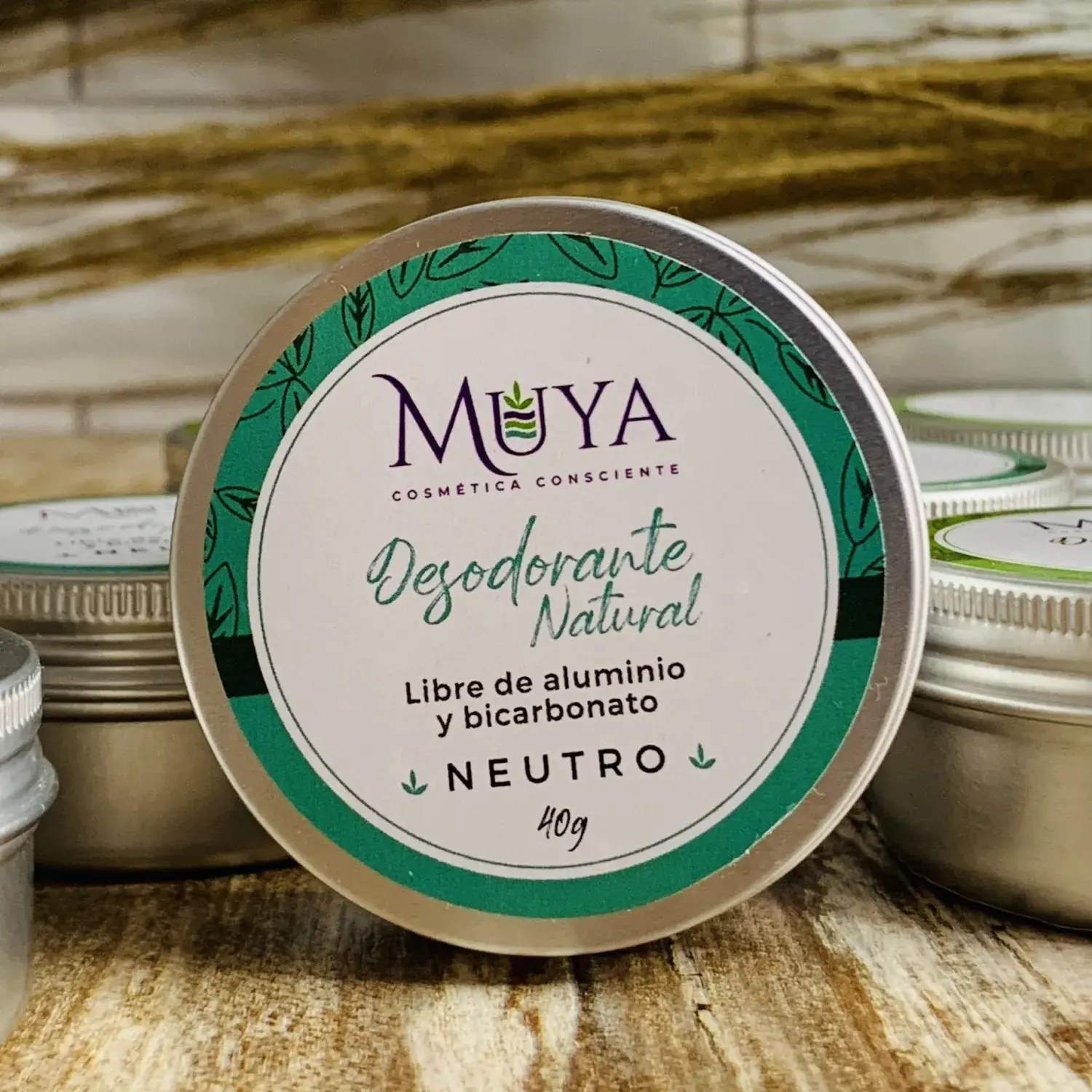 Desodorante natural Neutro | Muya, Cosmetica Consciente | Cali Colombia