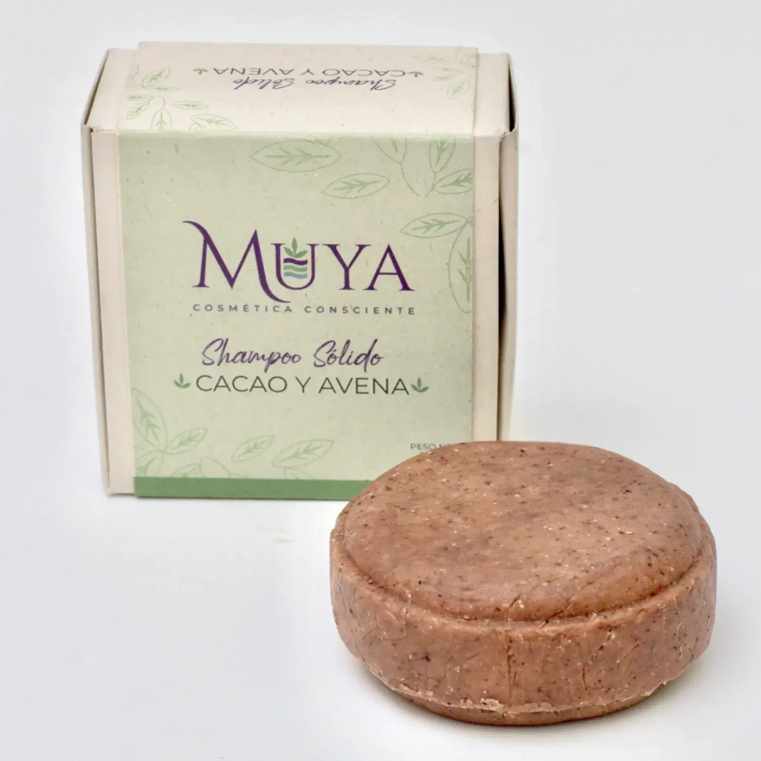 Shampoo Sólido Cacao y Avena | Muya, Cosmetica Consciente | Cali Colombia